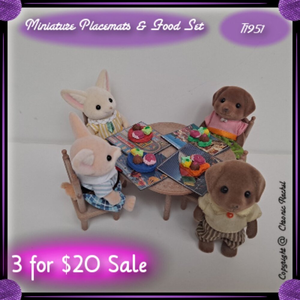 8-Piece Glued-Together Natural Themed Placemats